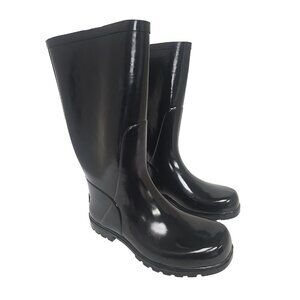 Columbia Women's Downpour Rubber Rain Boots Black Size 10M